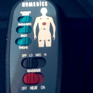 Homedics back massager with heat and charger